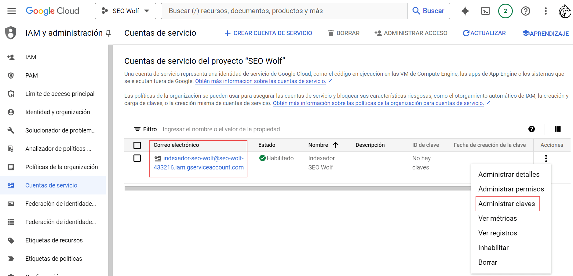 Copiar Correo Y Descargar Claves